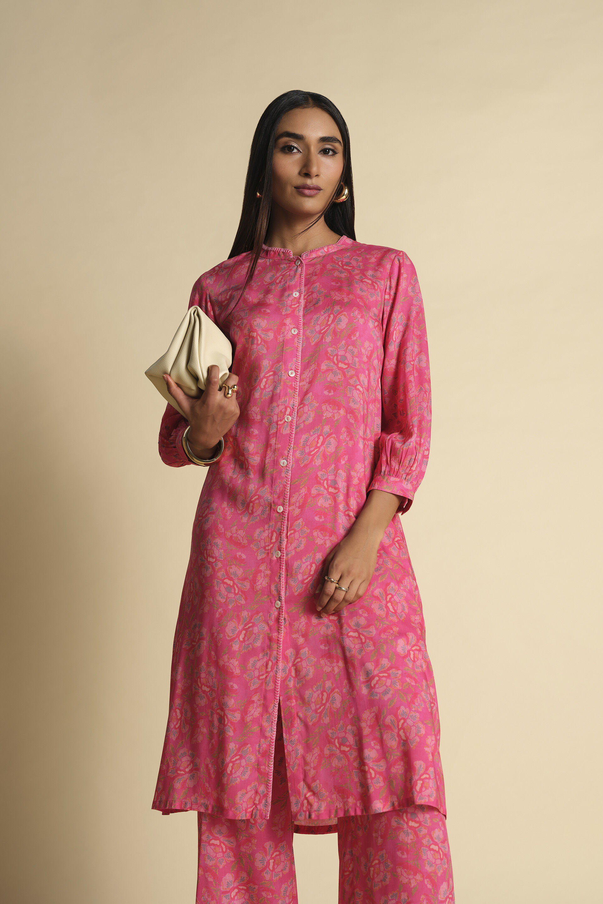 Phool Crush Co-ord, Pink, image 8